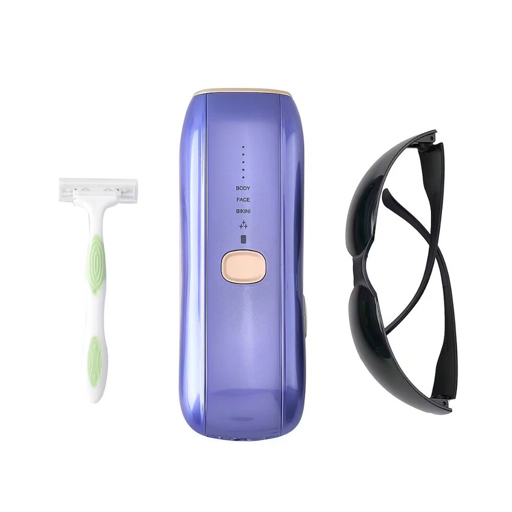 Ziska Beauty IPL Ice Cooling Hair Removal Device w/Razor & Protective Eyewear